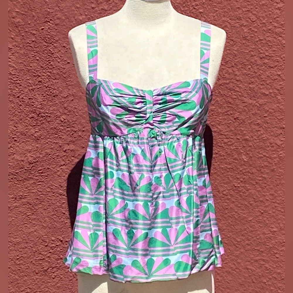 Marc Jacobs Retro Bubble Hem Halter Tank Top L-XL